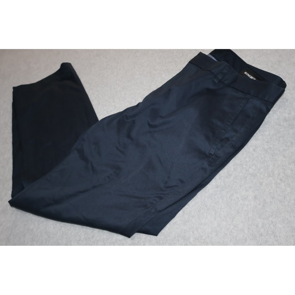 Bonobos Chino Pants Men 35x30 Navy Blue Slim Fit Monday Cotton Spandex Blend